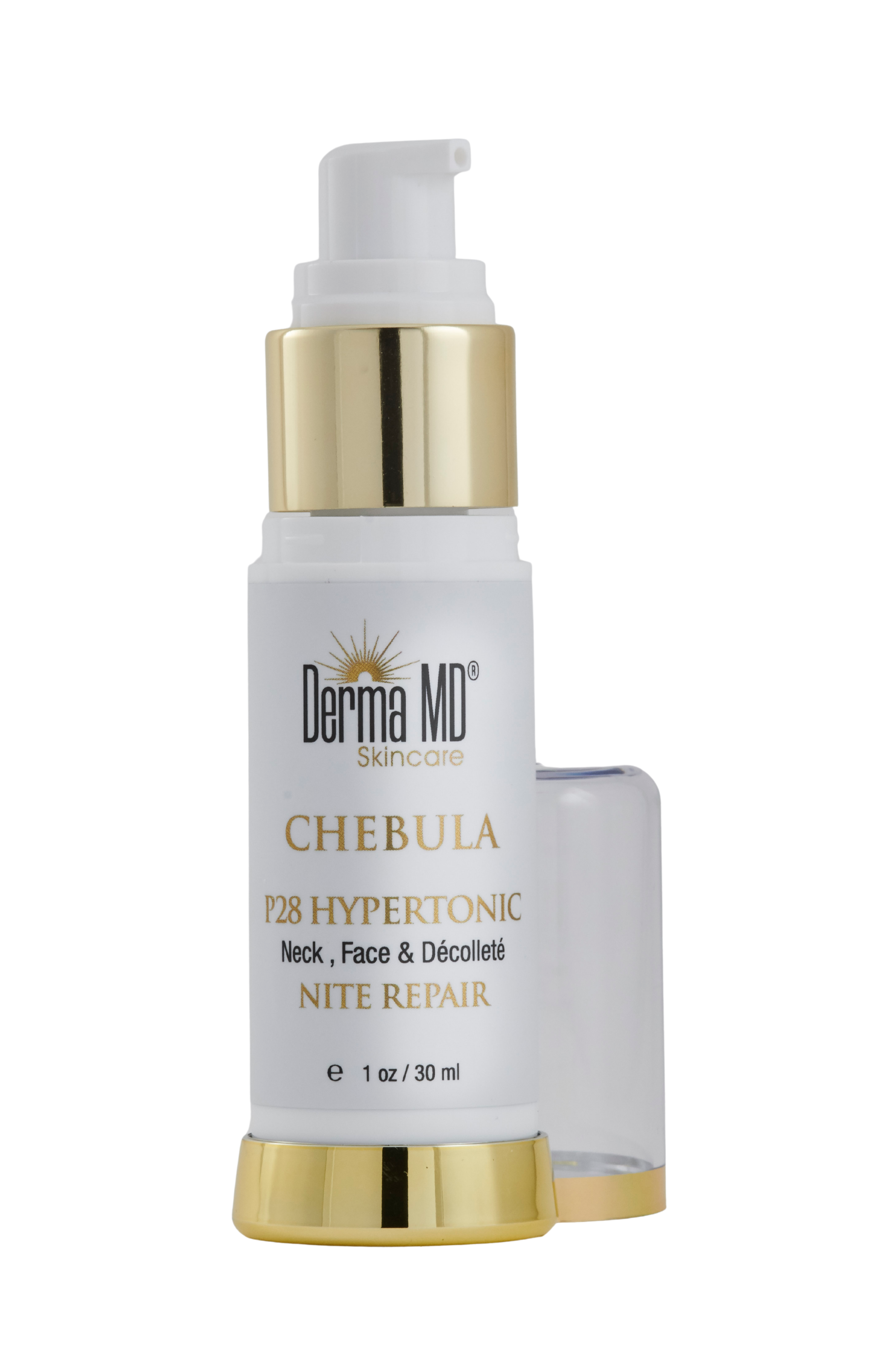 Chebula P28 Hyper Tonic Face and Neck Cream by dermamdskincarewholesale, showing the jar with cream and product label.